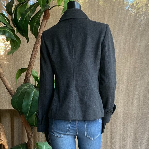 The Limited Double Breasted Wool Blend Peacoat - Picture 7 of 13